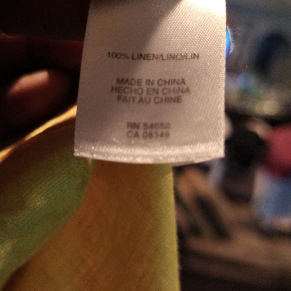 FINAL PRICE NWOT Jones New York Collection 100% Linen Gold Light Jacket - Picture 9 of 10
